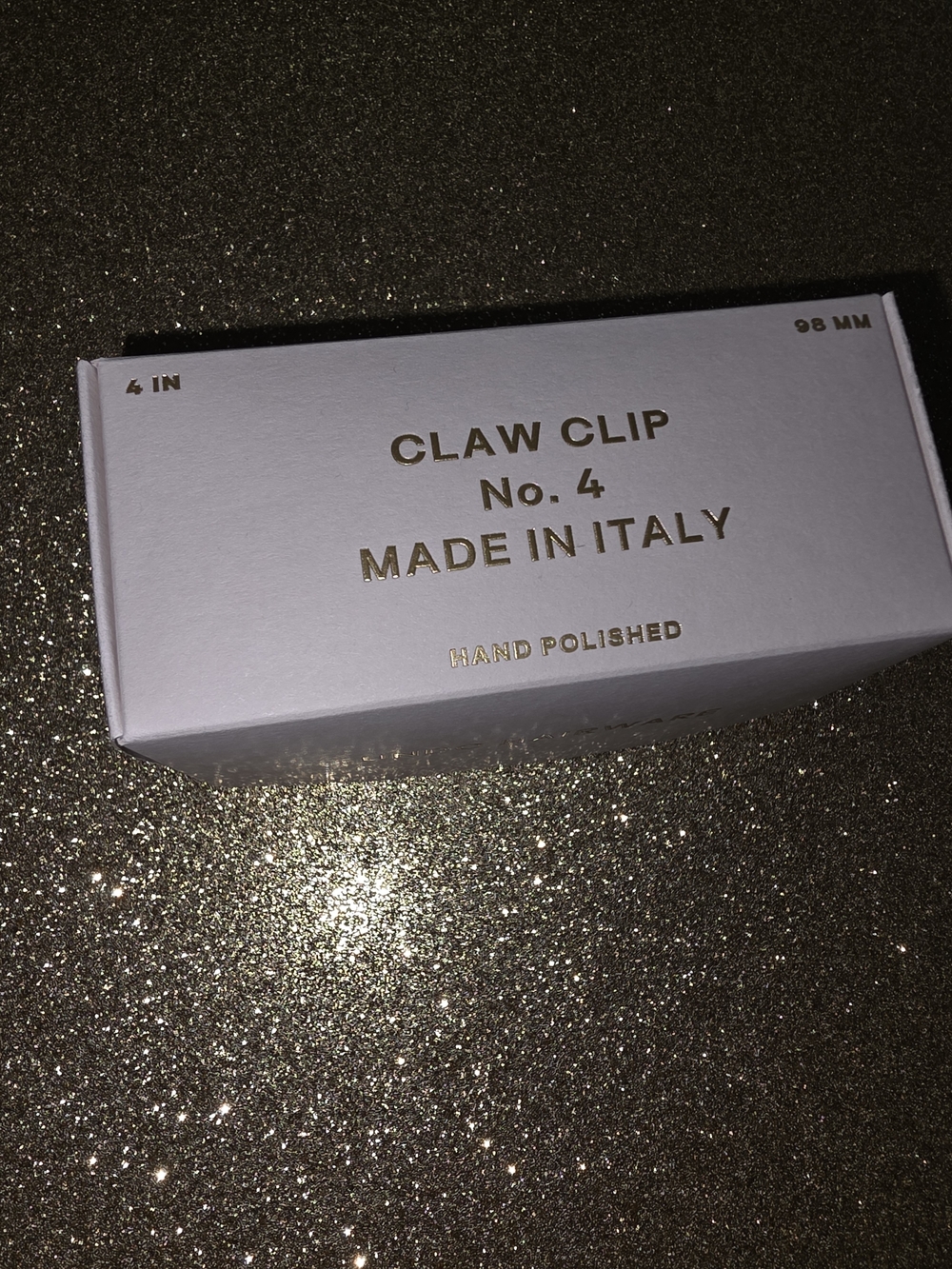 Made In Italy Claw Clip No. 4 - Color Is Light Tortoise